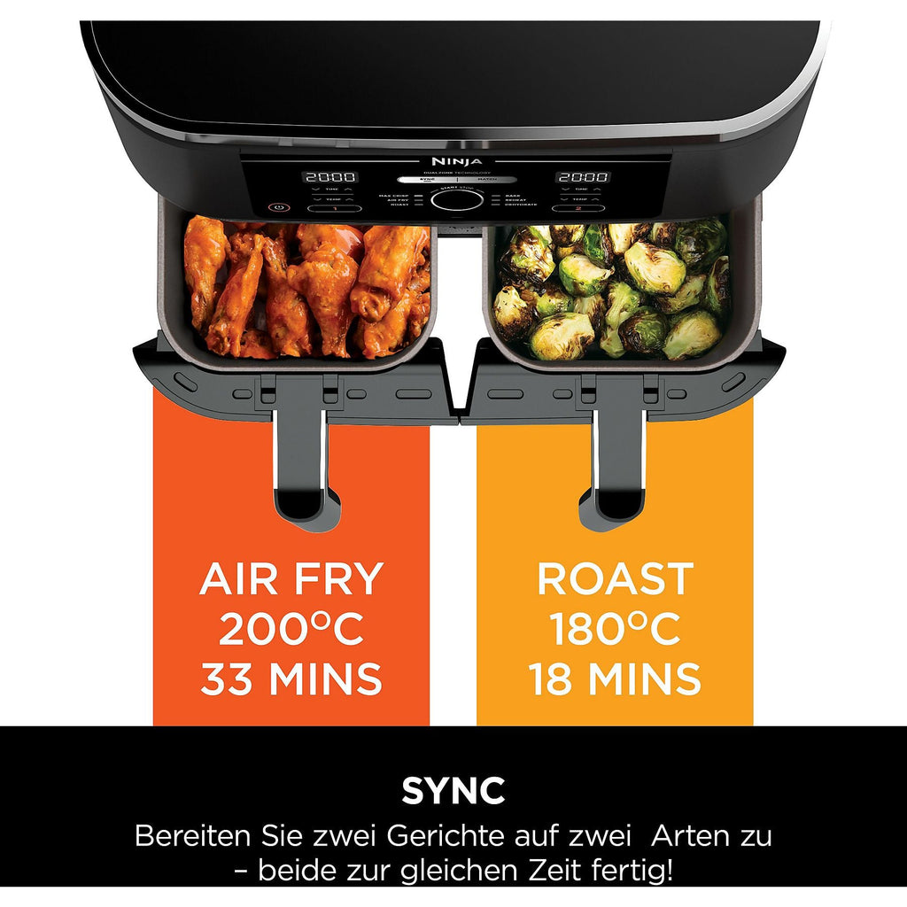Ninja Foodi MAX Dual Zone AF400EU Heißluftfritteuse